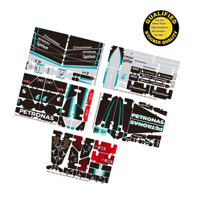 Trilumity Building Block Set: 1:8 Mercedes-Benz W15 F1 Racing Car | Lewis 2024 Livery (1642-Piece)