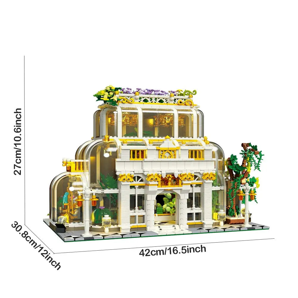 JieStar MOC Building Block Set: Neoclassical Botanical Garden, Model JJ9044