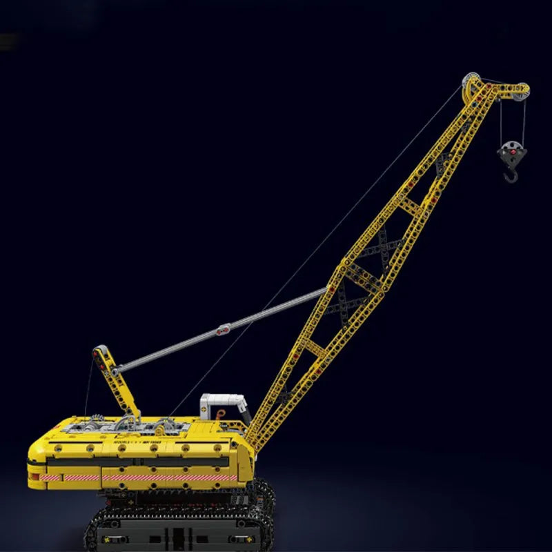 Mould King MOC Building Block Set: Motorized Yellow Crawler Crane, Model 15069