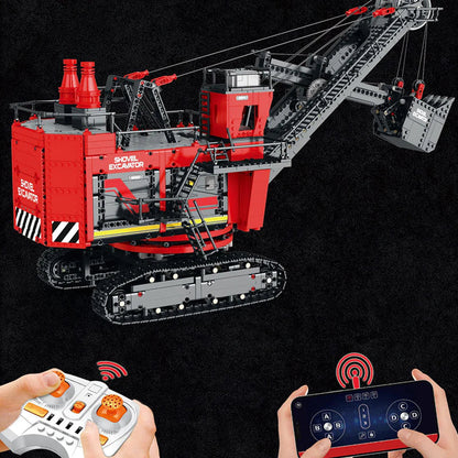 Trilumity Rope Shovel Building Block Set, Remote Control, 2,969-Piece