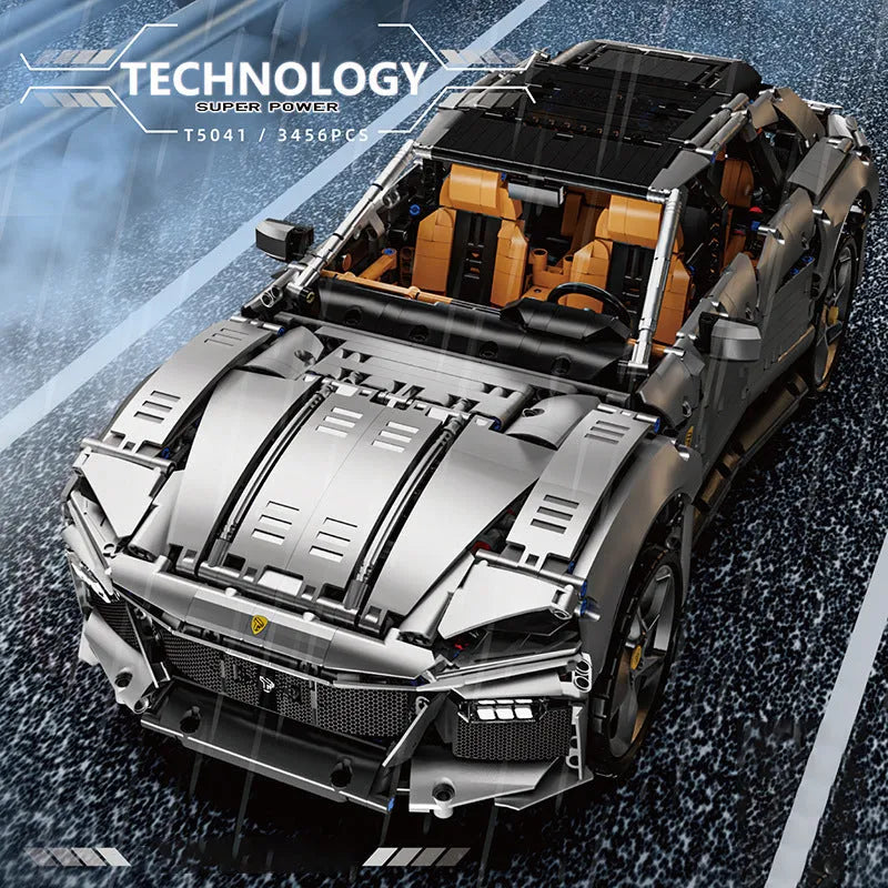 TiaGole MOC Motorized Building Block Set: Ferrari Purosangue SUV Supercar, Model T5041