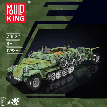 Mould King Building Block Set: Motorized Semi Tracked Armored Vehicle, Model K20027