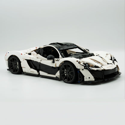 Trilumity Building Block Set: 1: 8 The Ultimate British Hybrid Hypercar | White Custom Edition(3893-Piece)