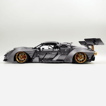 Trilumity Motorized Building Block Set: 1:8 Porsche Ultimate 918 Widebody Supercar Full-featured Edition with Remote Control (4306-Piece)