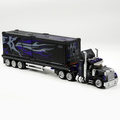 Trilumity Building Block Set: American Retro Gmc Heavy Truck – Spirit of the Open Road (1500+-Piece | 69cm)