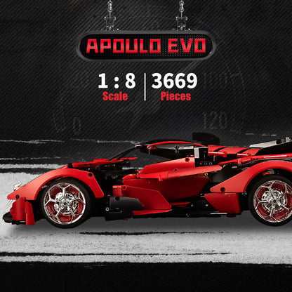 Trilumity Building Block Set: 1: 8 Apollo Evo Red Devil with Remote Control, High Detail Restoration (3669-Piece)