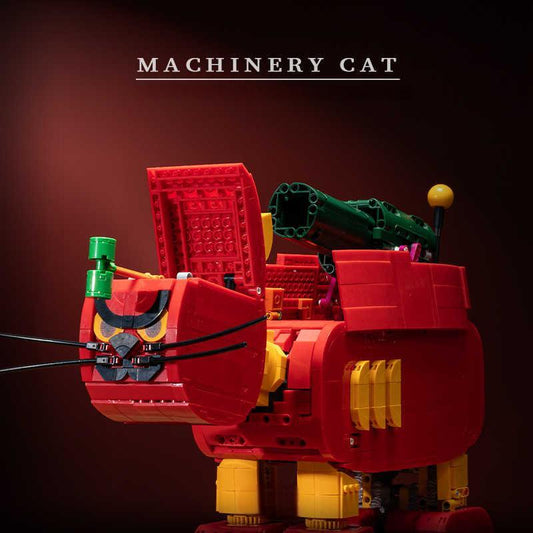 Trilumity Motorised Mechanical Cat, A Tribute to "Tom and Jerry" Building Block Set, Remote Control, 2,143-Piece