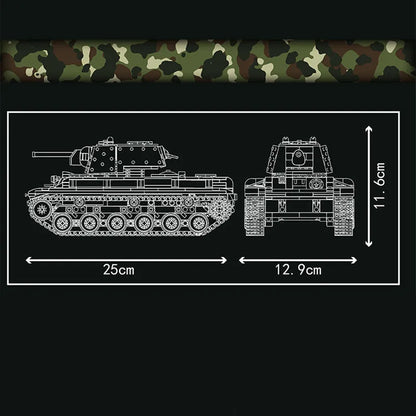 Mould King Building Block Set: Motorized KV-1 Heavy Tank, Model K20025