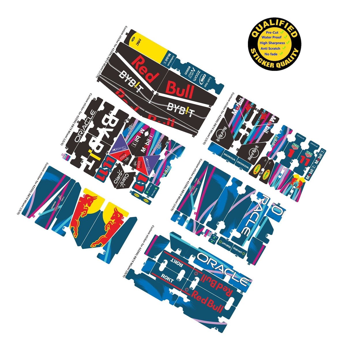 Trilumity Building Block Set: 1:8 Oracle Red Bull Racing Rb19 F1 Car | 2023 Miami Gp Champion Livery Limited Edition (1630+Piece)