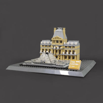 Wange MOC Building Block Set: Paris The Louvre, Model 4213