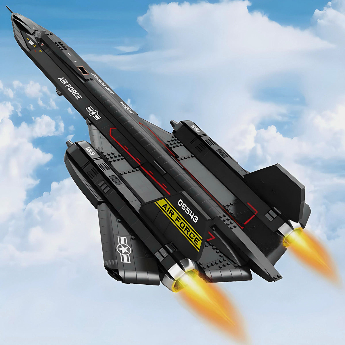 Trilumity SR-71 Blackbird Building Block Set, 1,778-Piece
