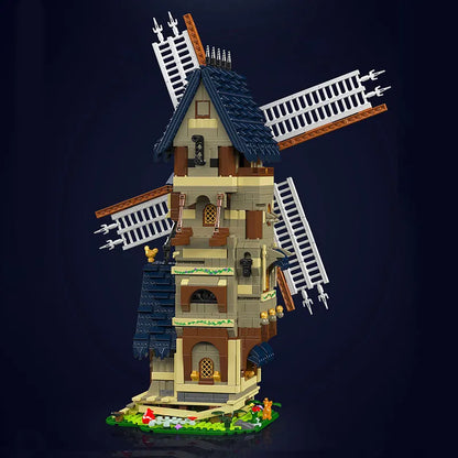 Mould King MOC Building Block Set: Medieval City Windmill, Model K10060