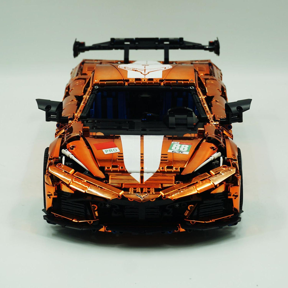 Trilumity Building Block Set: 1: 8 Corvette C8 Supercar Building Sets, Mirror electroplating Customized Edition (3788-Piece)