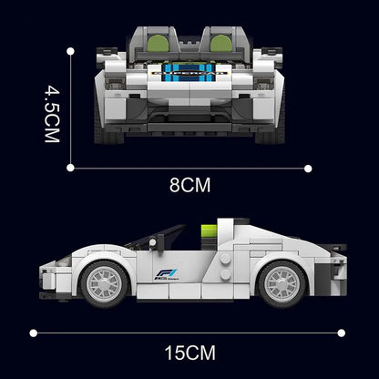 Mould King Building Block Set: Mini Porsche 918 Speed Champions, Model K27044