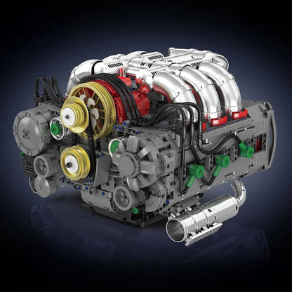 Trilumity Building Block Set: Motorised Flat 6 Engine (2376-Piece)
