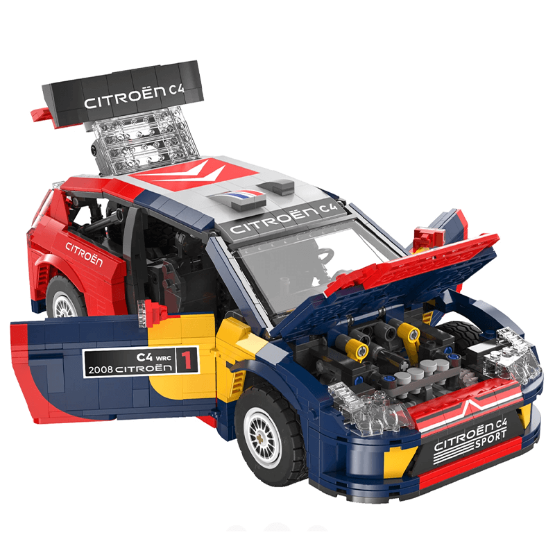 Trilumity Motorized Building Block Set: Remote Controlled 2008 Citroën C4 Wrc (1550+-Piece)