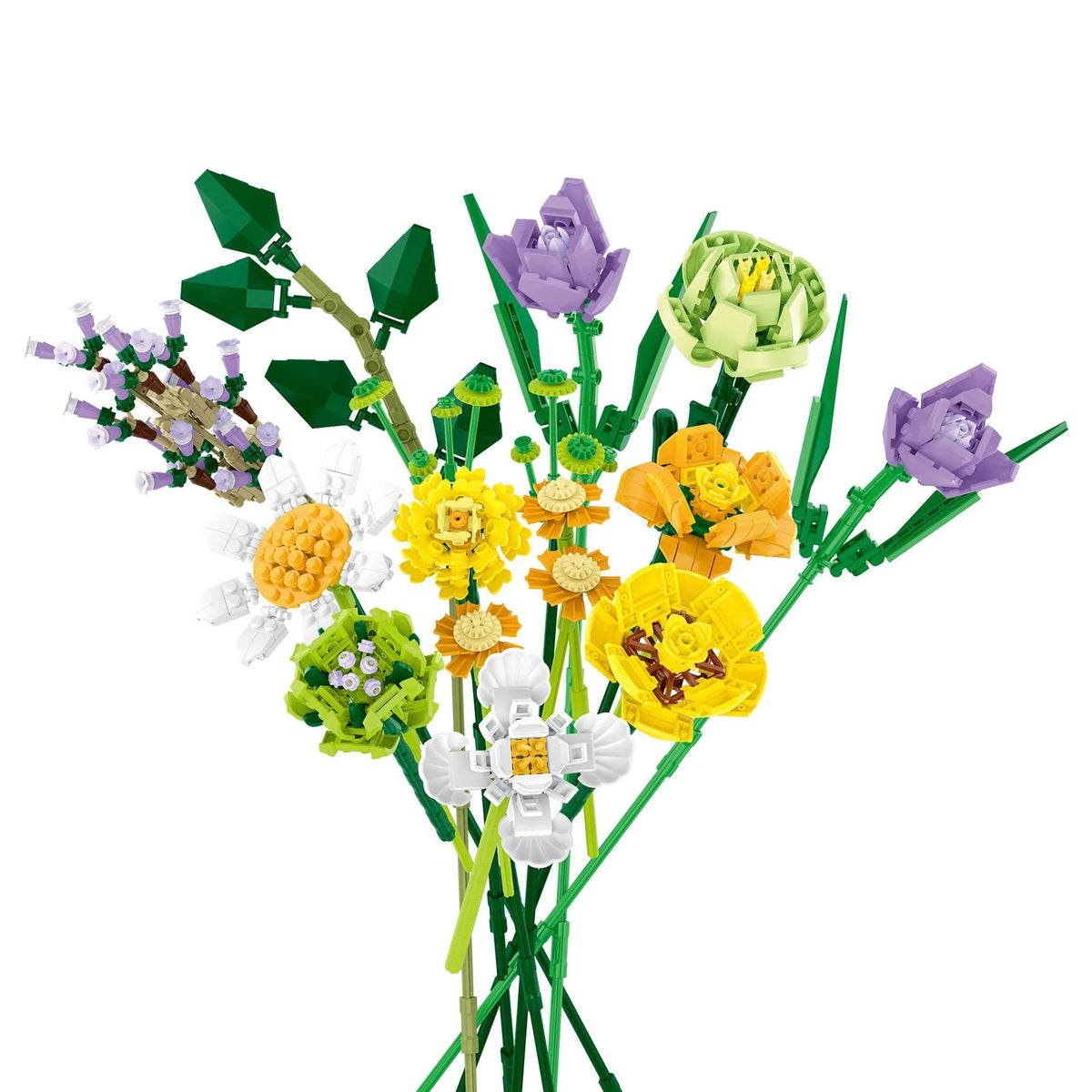 MORK MOC Building Block Set: Flower Bouquet, Model 034002