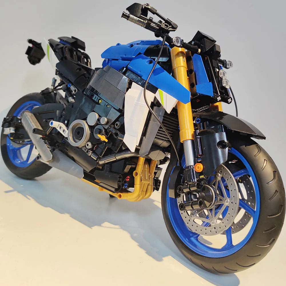 JieStar MOC Building Block Set: Suzuki GSX S1000 Motorcycle, Model 58014