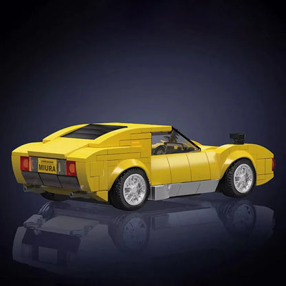 Mould King Building Block Set: Mini Lambo Miura Speed Champions Racers, Model K27039