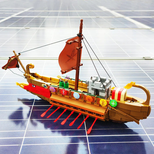 JieStar MOC Building Block Set: Experts Boat MOC The Spartan Ship, Model 58002