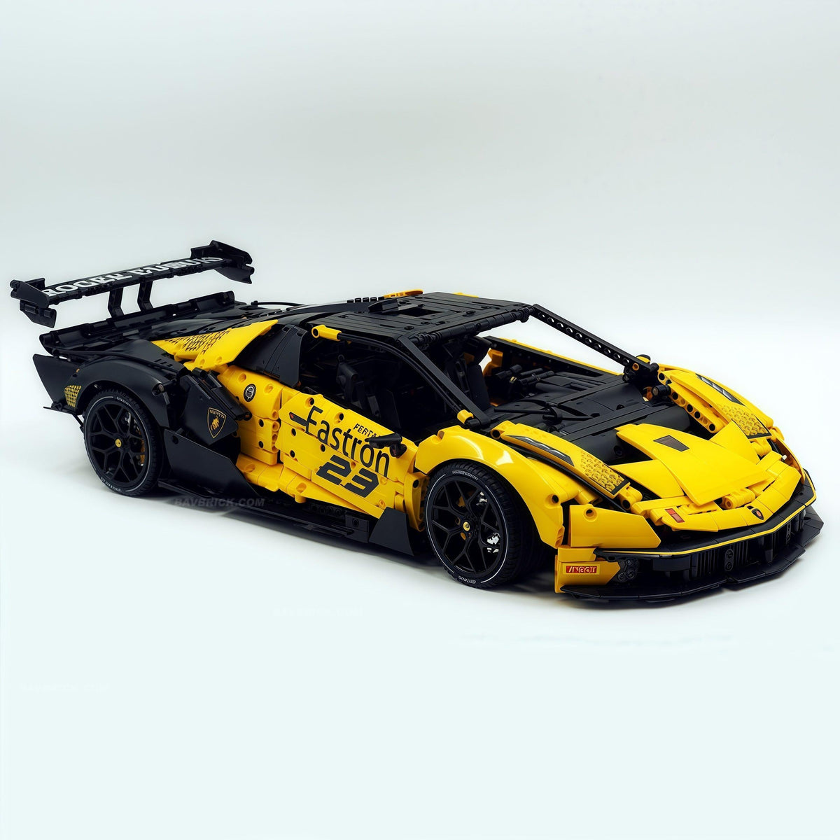 Trilumity Building Block Set: 1: 8 The Ultimate Italian Track-Only V12 Hypercar, Vibrant Yellow Limited Edition (4100+Piece)