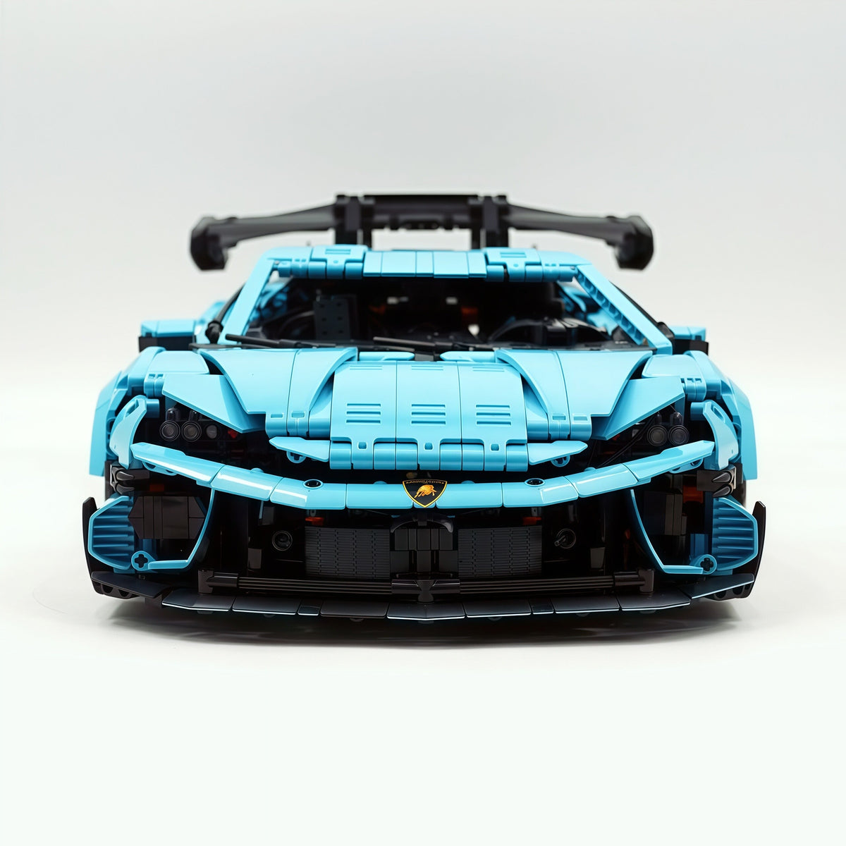Trilumity Building Block Set: 1:8 Italian Bull | Full-Function RC Sant'Agata Supercar | Uv Sky Blue Custom Edition (3601-Piece)