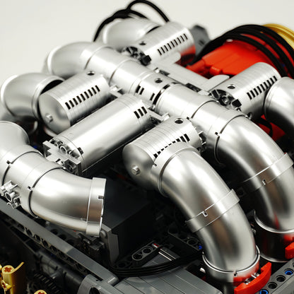 Trilumity Building Block Set: Motorised Flat 6 Engine (2376-Piece)