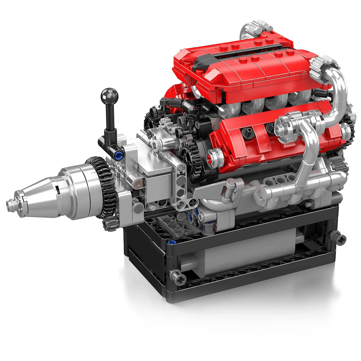 Trilumity Building Block Set: Motorised Italian V8 Engine (750-Piece)