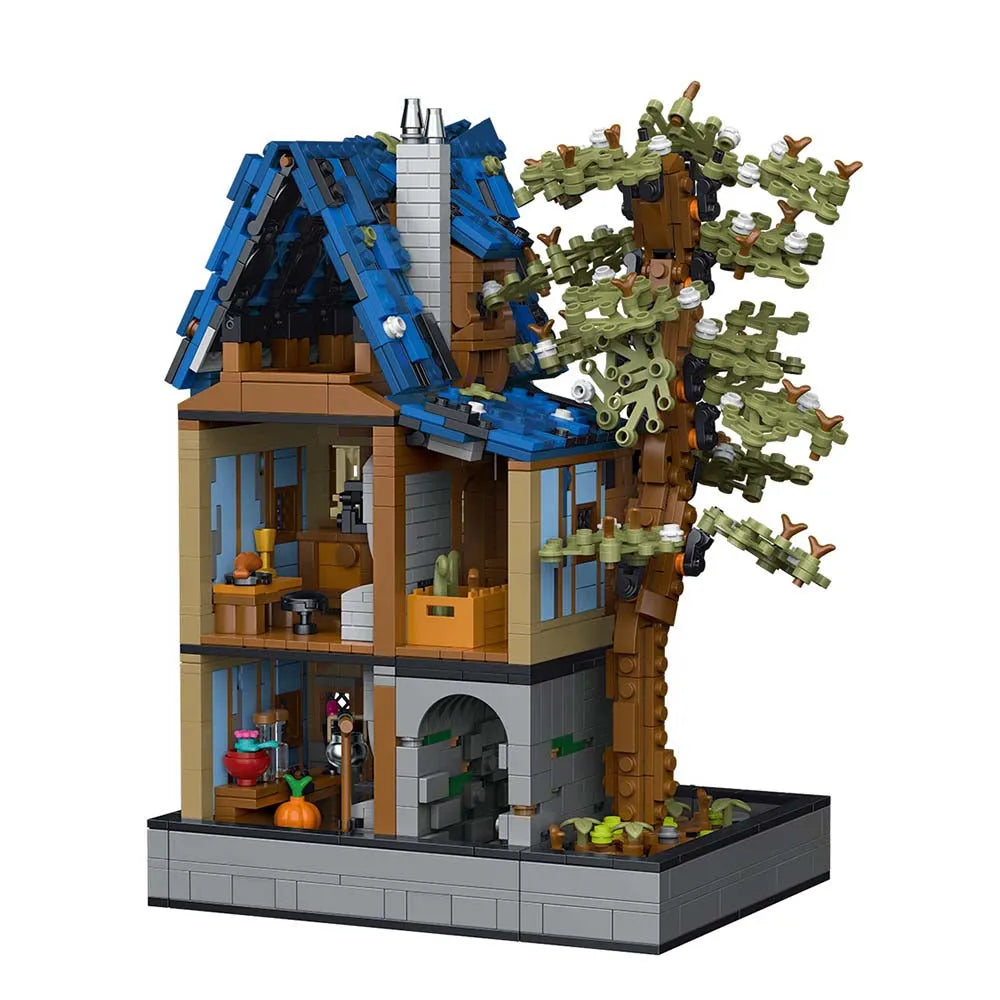 MORK MOC Building Block Set: Medieval Magician House, Model 033032
