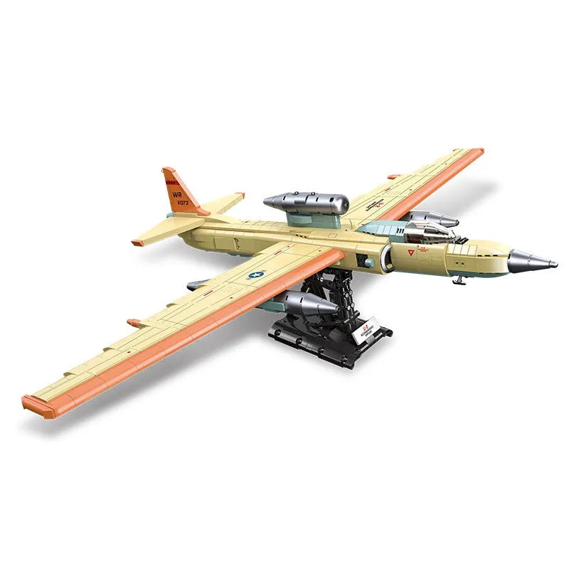 JieStar MOC Building Block Set: U2 Reconnaissance Aircraft, Model 58093