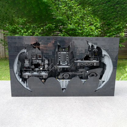 MOC Building Block Set: Super Hero MOC Ultimate Batcave Shadow Box, Model 87085