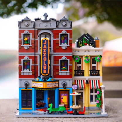 MOC Building Block Set: Jazz Club and Pizzeria, Model 56888
