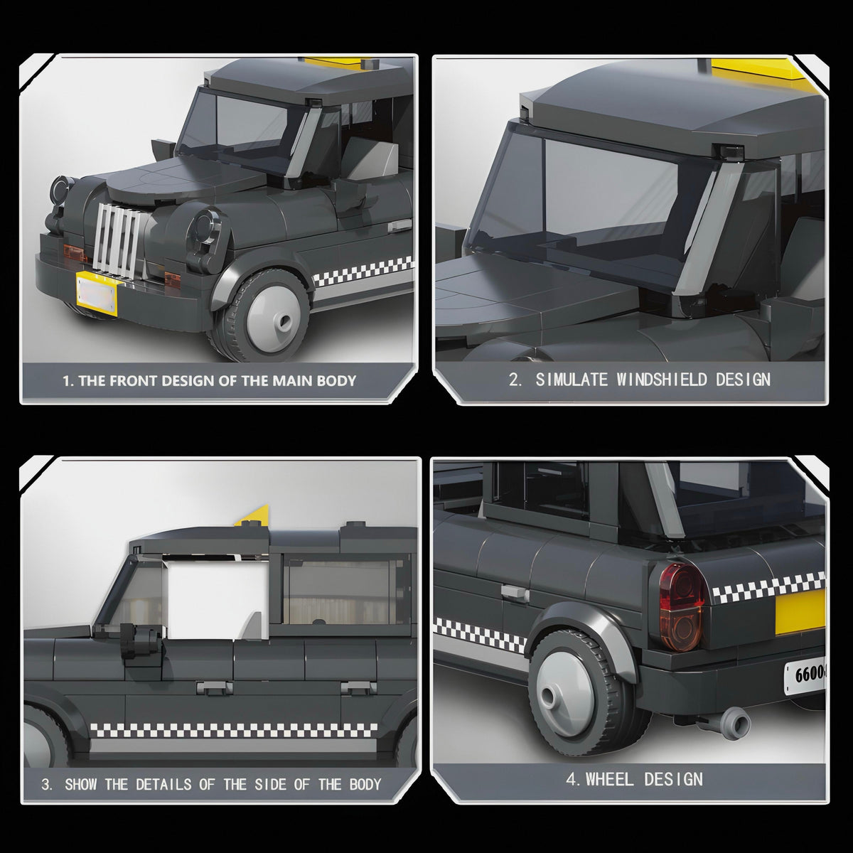 Trilumity Building Block Set: 1: 24 Taxi (306-Piece)