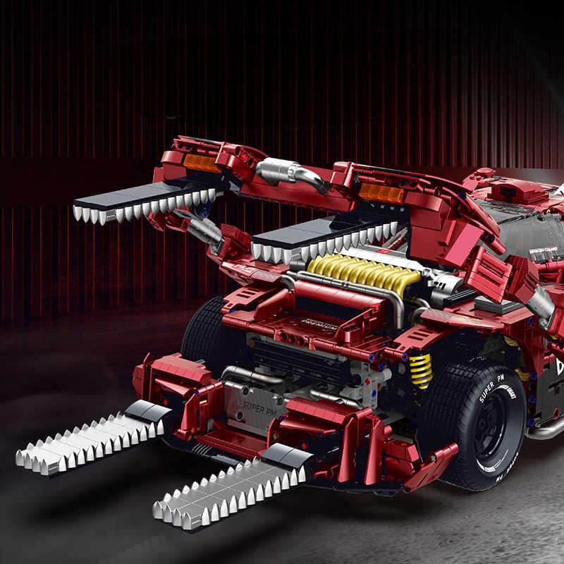 Trilumity Building Block Set: 1:8 Brocken Gigant, Removable Motorized Tusks, Motorized Door(3928-Piece)