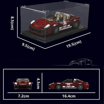 Mould King Building Block Set: Mini 911 Targa Speed Car Champions, Model K27060