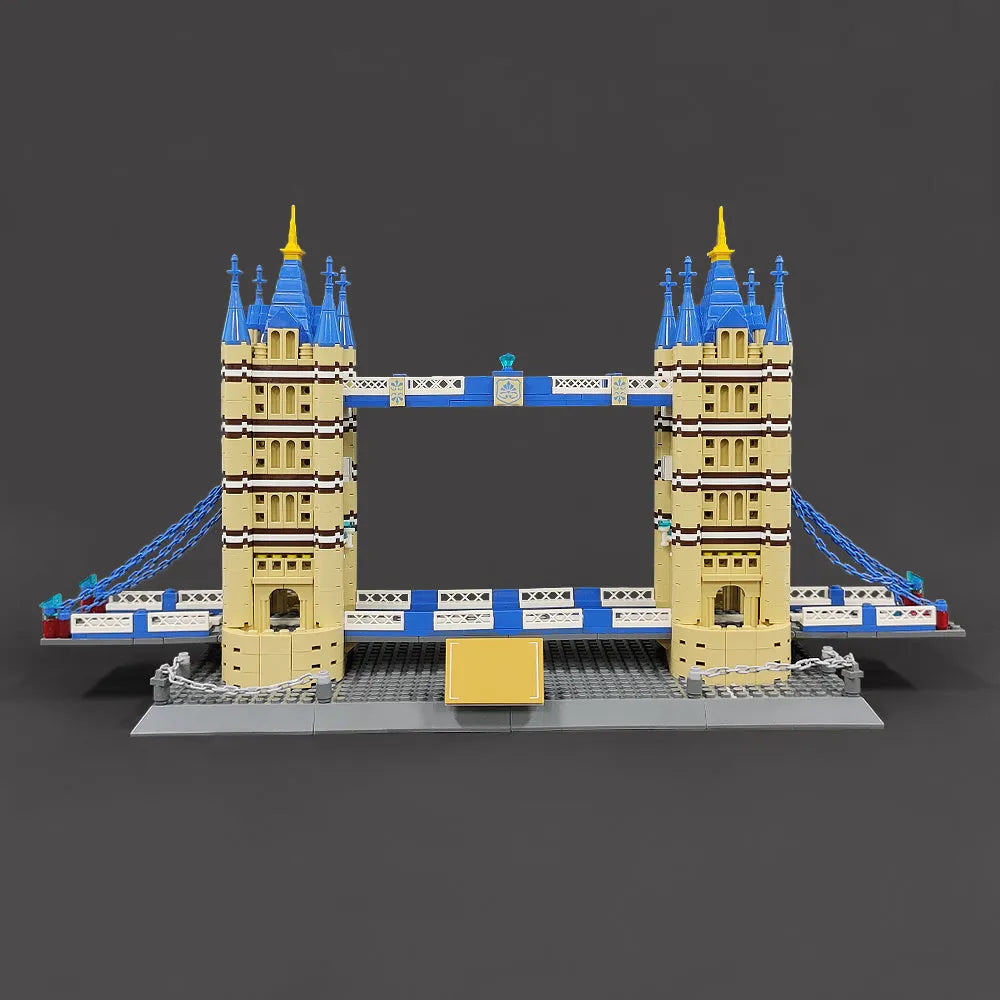 Wange MOC Building Block Set: London Tower Bridge, Model 5215
