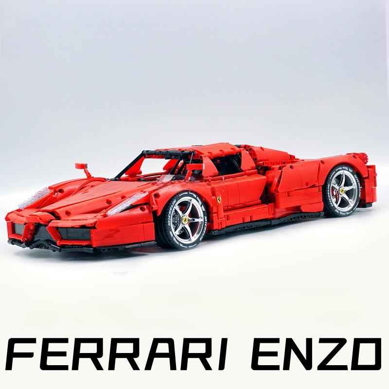Trilumity Building Block Set: 1:8 Rosso Edition Italian Red Hypercar (4301Piece)