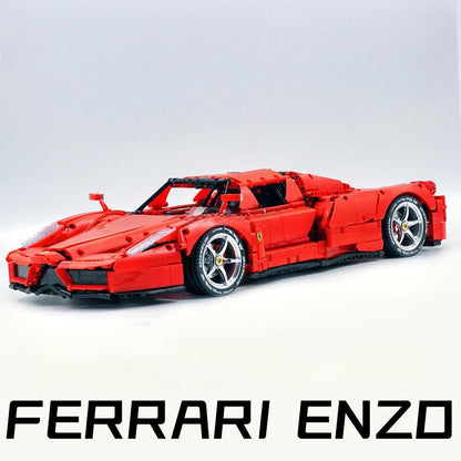 Trilumity Building Block Set: 1:8 Rosso Edition Italian Red Hypercar (4301Piece)