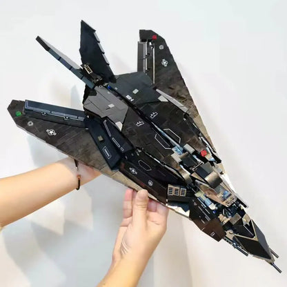 JieStar MOC Building Block Set: Stealth Aircraft F-117A Nighthawk, Model 58058