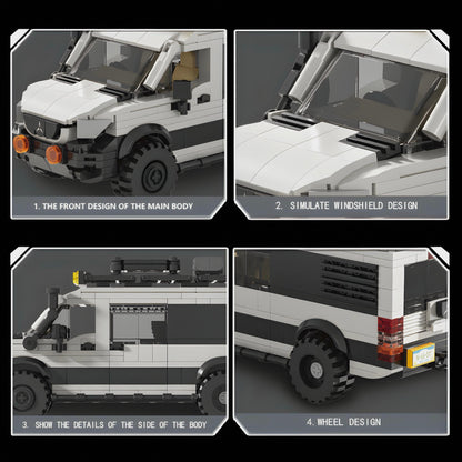 Trilumity Building Block Set: 1: 24 Sprinter 4X4 Off Roader (580-Piece)