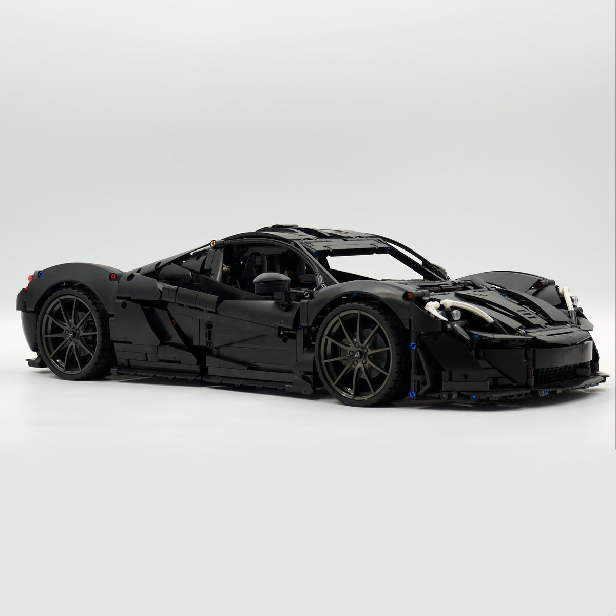 Trilumity Building Block Set: 1: 8 The Ultimate British Hybrid Hypercar | Matt Black Custom Edition(3893-Piece)
