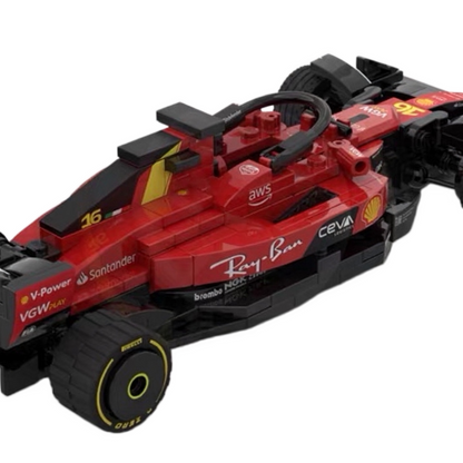 Trilumity Building Block Set: 1:24 Ferrari Sf23 F1 Racing Car | Includes a Complete Set of Stickers (307Piece)