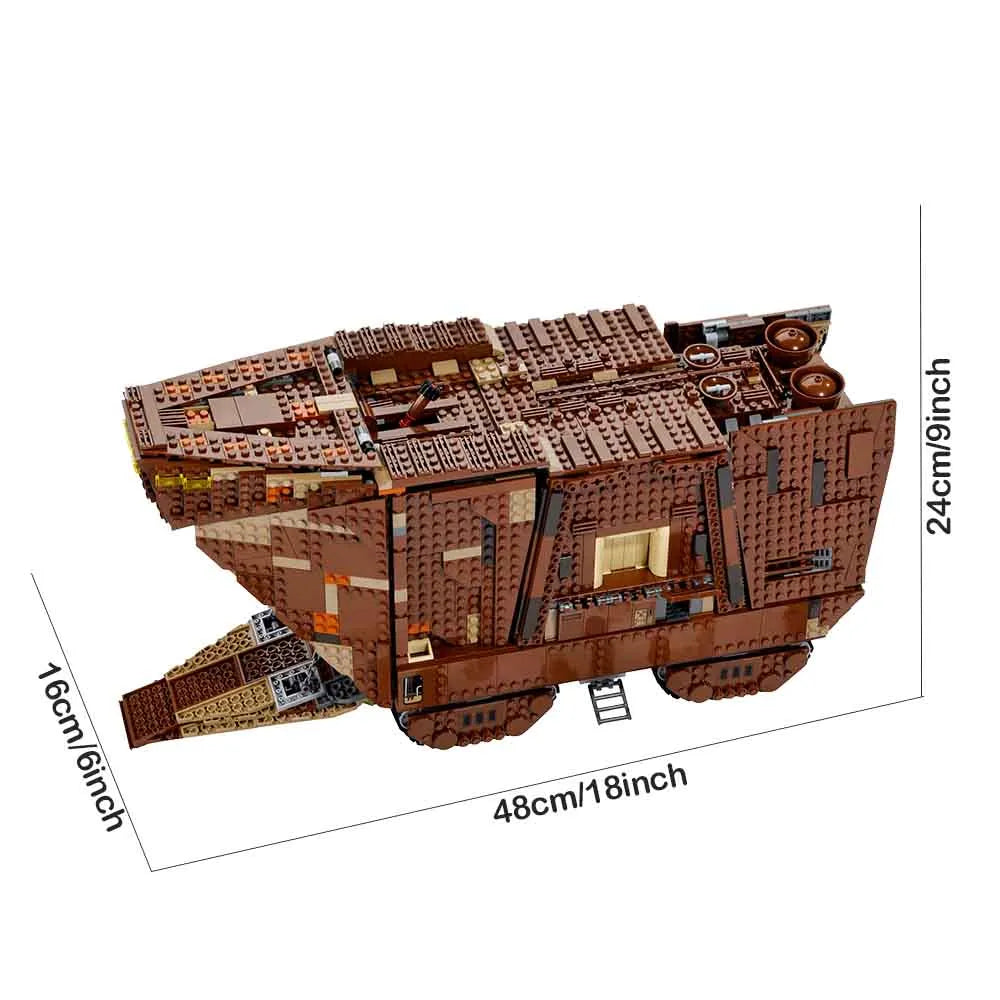 MOC Building Block Set: Star Wars MOC The Sandcrawler, Model 80038 / 05038