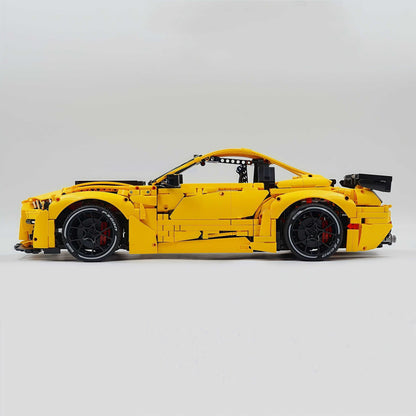 Trilumity Building Block Set: 1: 8 Ford Shelby Gt500, Yellow Customized Version (3400Piece)