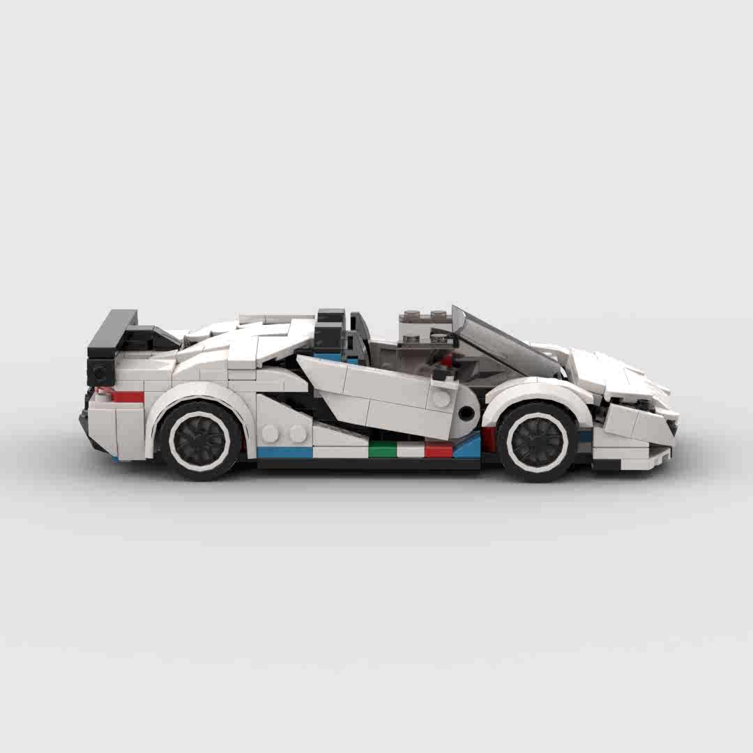 Trilumity MOC Building Block Set: 1:24 Supercar (300+-Piece) | MOC Building Set