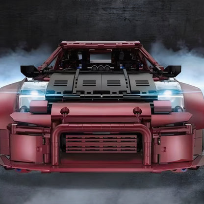 Trilumity Legendary Nissan 350Z Limited Edition Wide-Body Low-Slung Supercar Building Block Set, Remote Control, 2,338-Piece