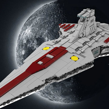 Mould King MOC Building Block Set: Star Wars MOC Republic Attack Cruiser, Model MK21074