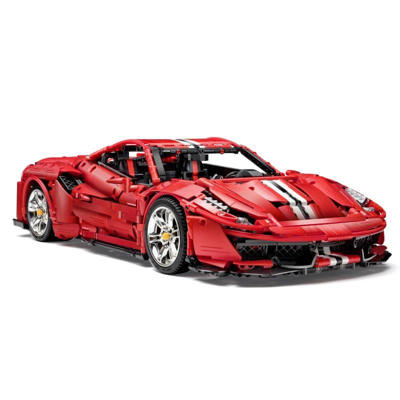 Trilumity Motorized Building Block Set: 1:8 The Ultimate Maranello V8 GT Supercar, The Ultimate Collectible (3187-Piece)
