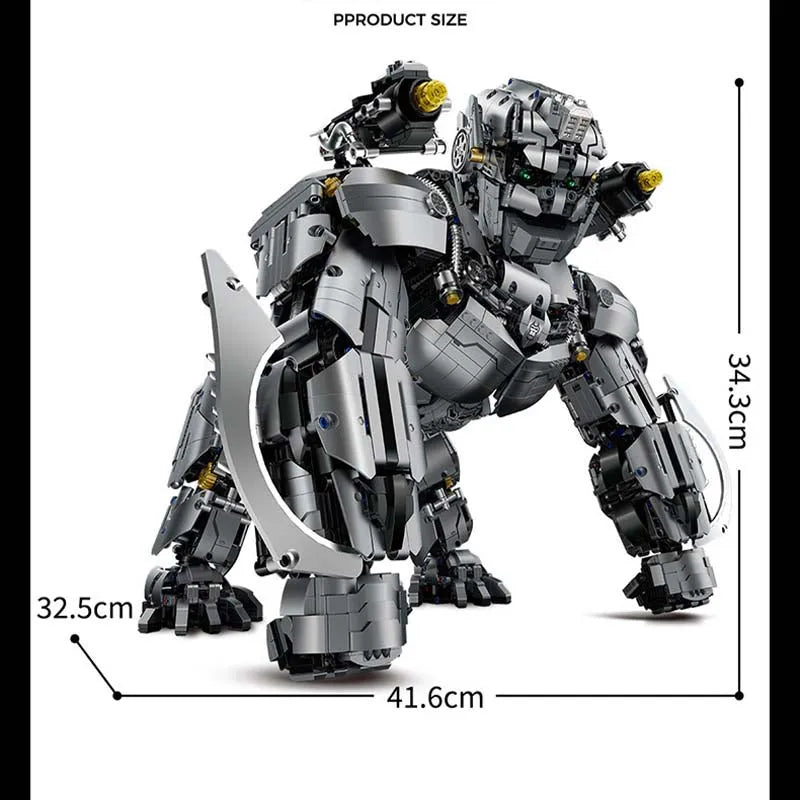 MOC Building Block Set: Movie Expert MOC Transform Super King Kong, Model 80501
