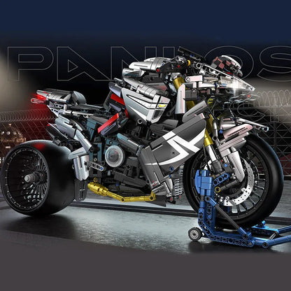 Panlos MOC Building Block Set: Super Sport Racing Motorcycle, Model 672106